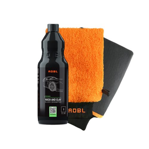 ADBL Wash and Clay 1L & Clay Mitt - Lakktisztító mosás csomag
